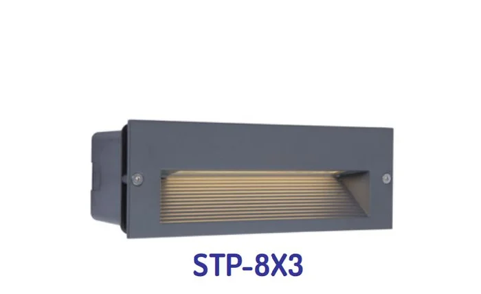 Westgate STP-8X3-MCTP-GY Commercial Large Wall/Step Light – Gray
