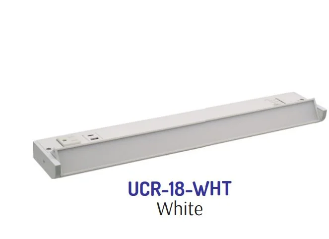 Westgate UCR-18-WHT Undercabinet Series With Receptacles And USB Ports – White