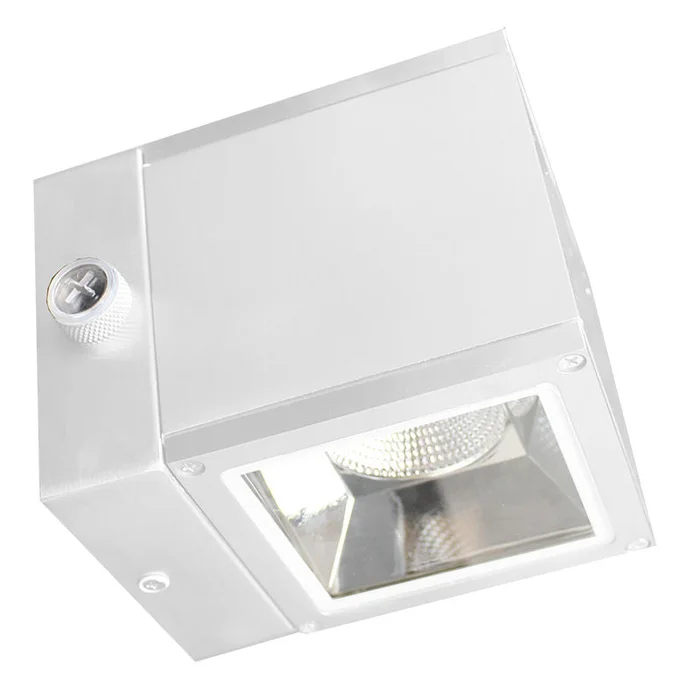 Westgate Up-Down Selectable Cube Wall Light, 6W, 3000K, Led Outdoor Light – White