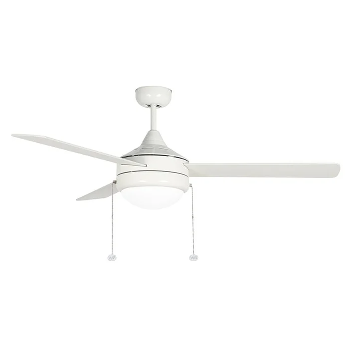 Westgate WFL-112-PC-3B-52-MCT-WH-WH 52″ Plywood 3-Blade Ceiling Fan & Light – White