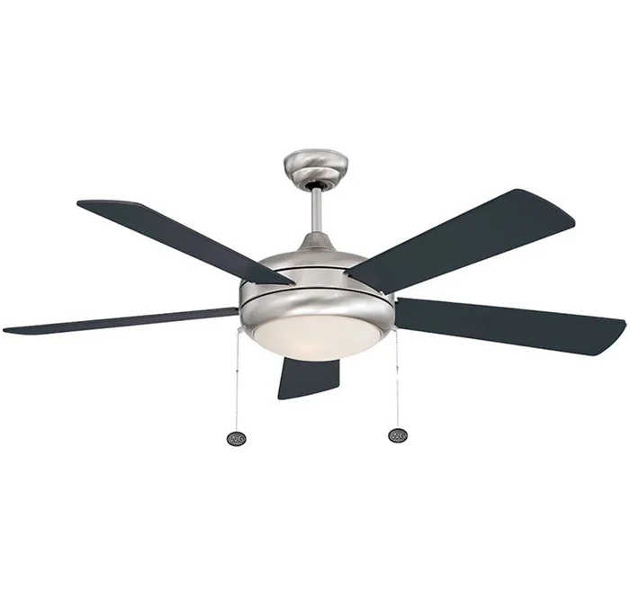 Westgate WFL-113-PC-5B-52-MCT-BN-RWBK 52″ 5-Blade Ceiling Fan with Light, 20W, Adjustable CCT (3000K/4000K/5000K), Brushed Nickel with Reversible Rosewood & Black Blades