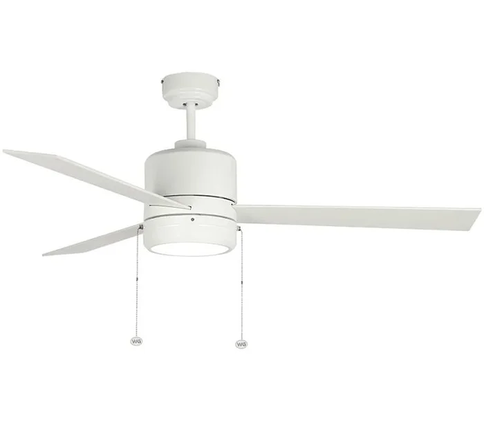 Westgate WFL-115-PC-3B-52-MCT-WH-WH 52″ 3-Blade Ceiling Fan with Light, 20W, Adjustable CCT (3000K/4000K/5000K), White with White Blades