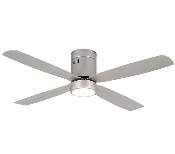 Westgate WFL-118-WS-4B-52-30K-BN-S 52″ 4-Blade Ceiling Fan with Light, 19W, 3000K, Brushed Nickel with Silver Blades