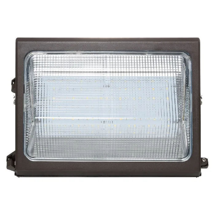 Westgate WMX-MD-20-50W-50K Traditional LED Multi-Power Non-Cutoff Wall Pack, Glass Lens – Bronze