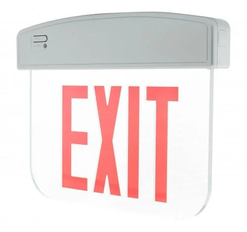 Westgate XE-2GMA-EM, Westgate XE-2RMA-EM Double Face Edgelit Mirror Aluminum LED Exit Sign 120-277V – Dark Bronze