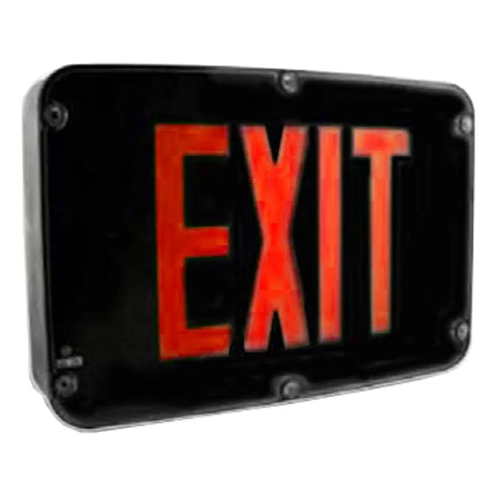 Westgate XTN4X-1RBEM Nema 4x Rated LED Exit Sign, Single Face, Red Letters, Black Panel