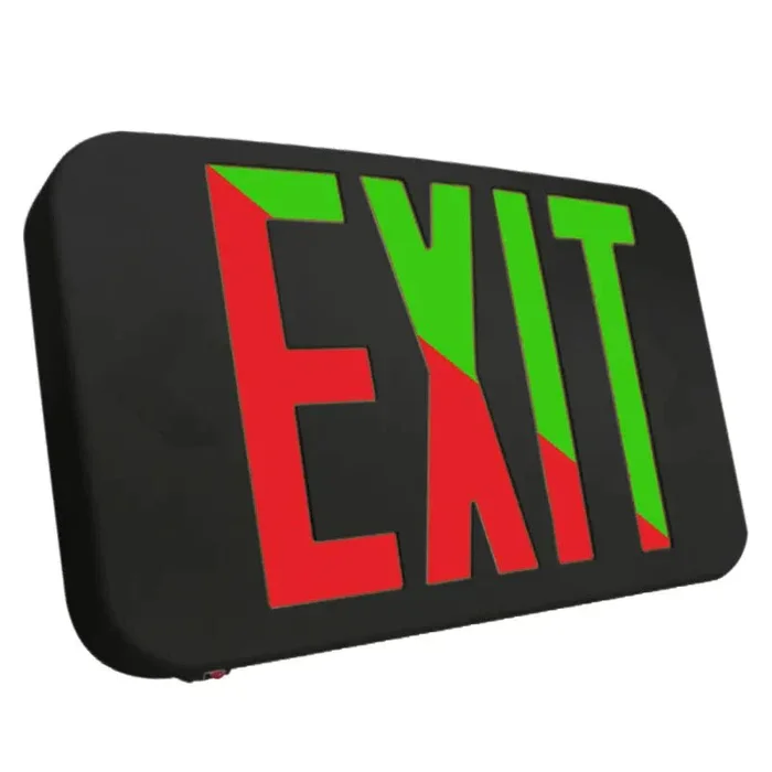 Westgate XTU-RG-EM-BK, Westgate 2-in-1 LED Color-Selectable Universal Exit Sign – White