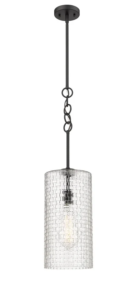 Wexford LED Mini Pendant in Matte Black (405|380-1S-BK-G380-8CL-BB-95-LED)