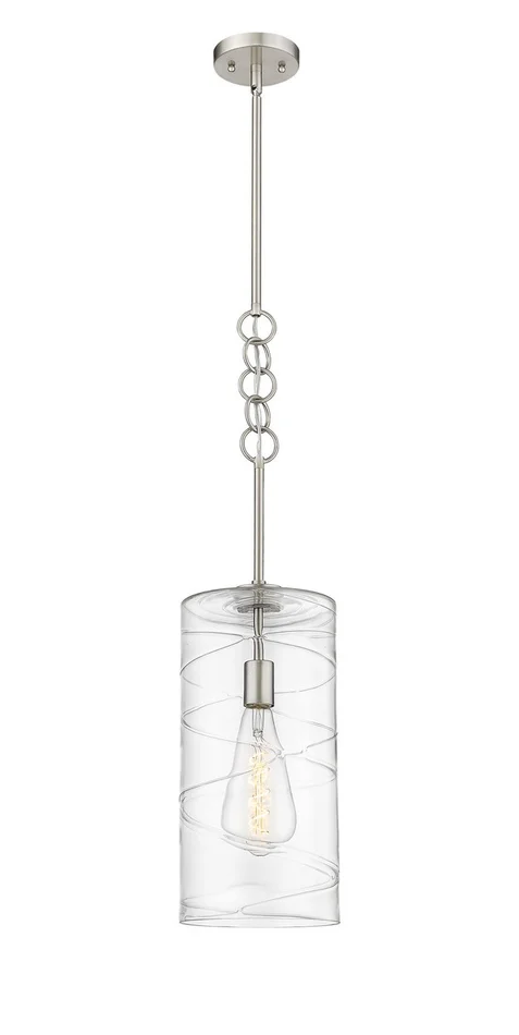 Wexford One Light Mini Pendant in Brushed Satin Nickel (405|380-1S-SN-G381-8CL)
