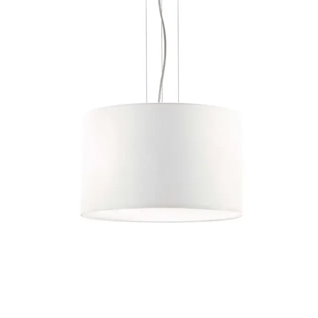 Wheel SP3 3 Light White Shaded Pendant Light