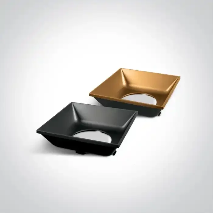 White 12W COB LED rectangular ceiling downlight, ideal for residentialand commercial illumination.