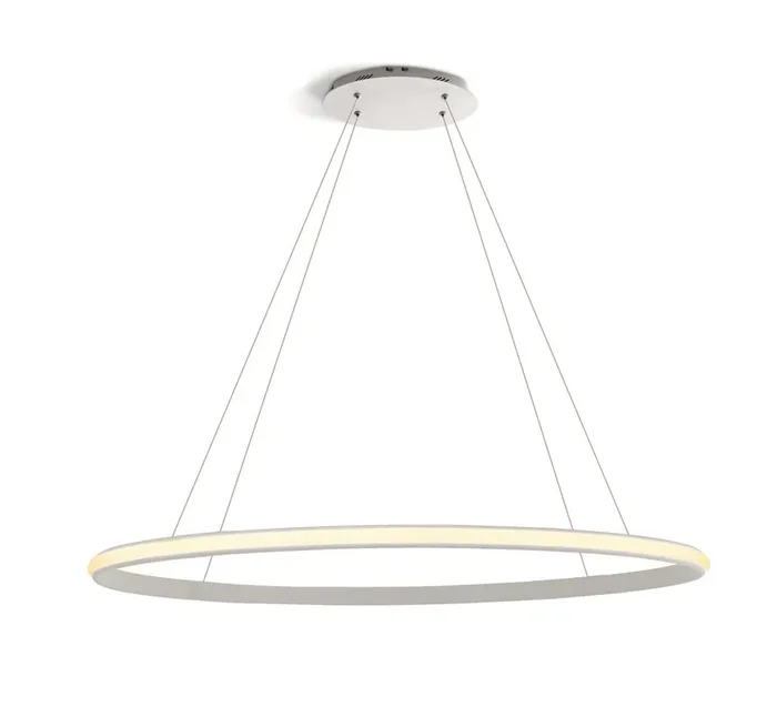 White 25W LED Pendant , IP20 suitable for residential and commercial application .