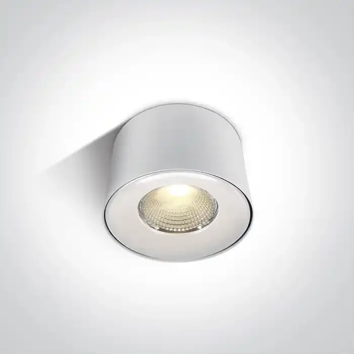 White 30W COB LED ceiling downlight, ideal for residentialand commercial illumination.