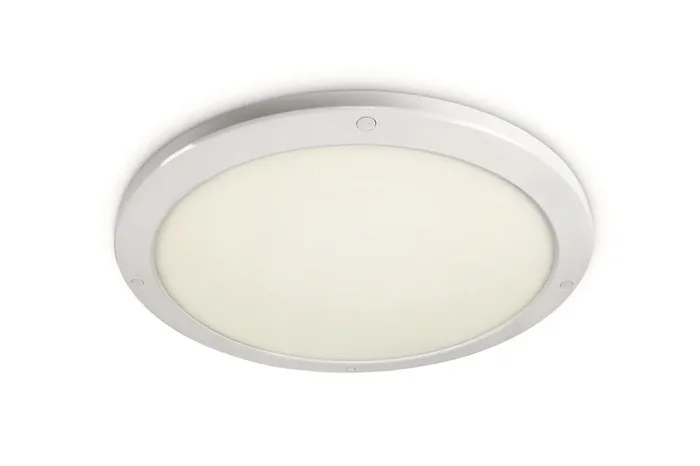 White 38W LED slim plafo light, IP40, suitable for residential andcommercial application.