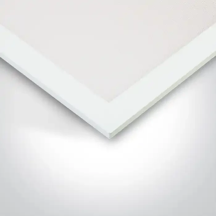 White 60×60 adjustable CCT recessed backlit LED panel with microprismatic diffuser for T-rail false ceilings.