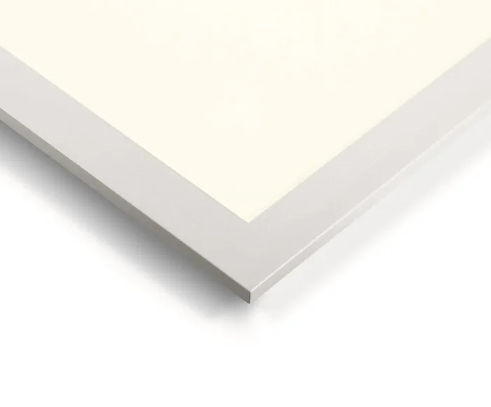 White 60×60 backlit IP65 recessed LED panel for T-rail false ceilings.