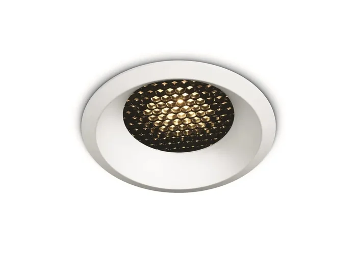 White 6W COB LED Dark light recessed spot with honeycomb.