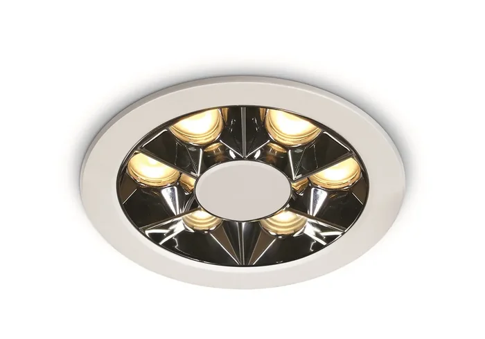 White 6W Recessed spot, IP20.