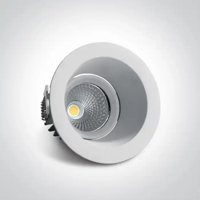 White 7W COB LED Adjustable Dark Light recessed spot IP20.