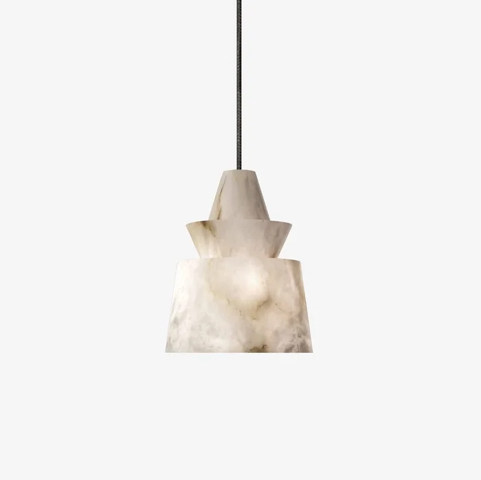 White Alabaster Pendant Light