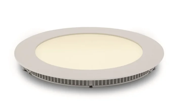 White CCT Variable 12W slim downlight LED, IP20, ideal for commercialapplications such as offices, galleries and showrooms.