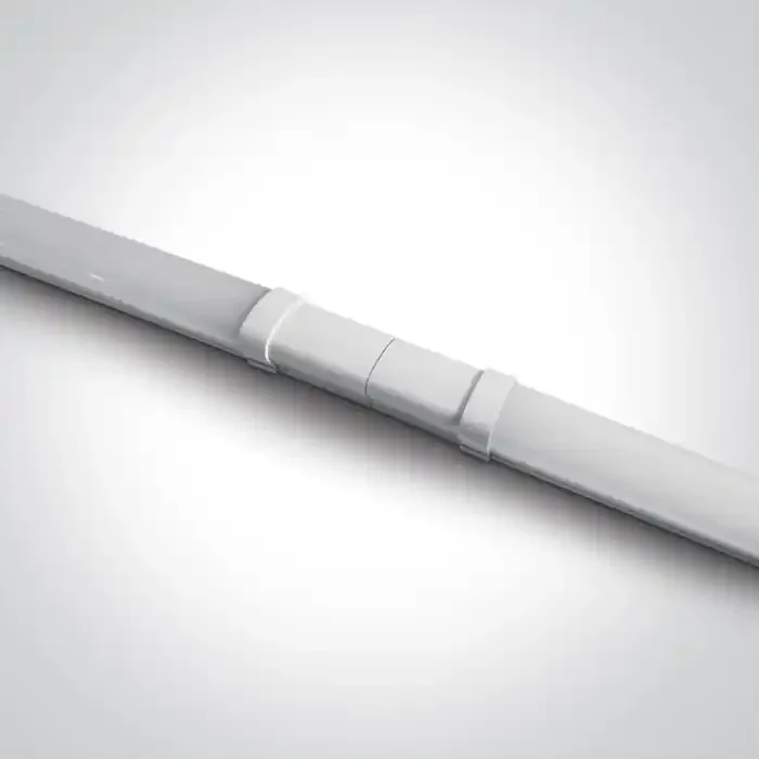 White IP65 slim LED connectable fitting .