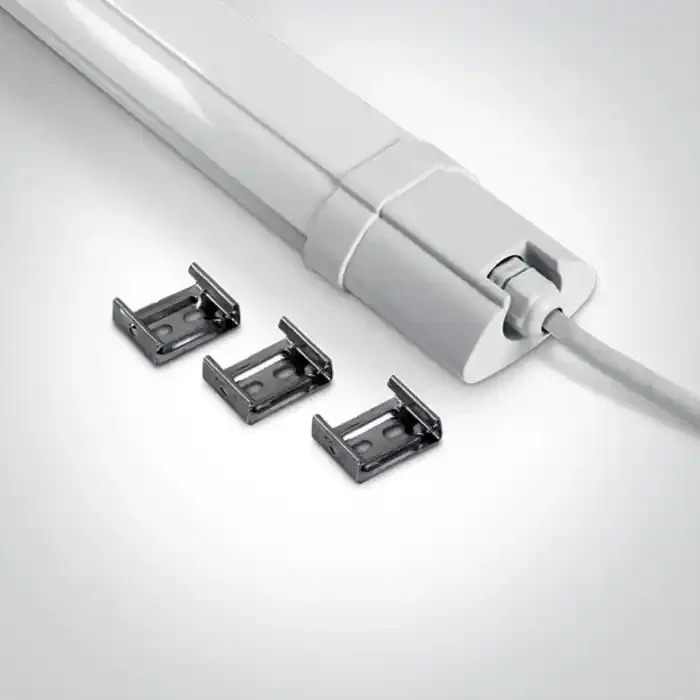 White IP65 slim LED fitting .