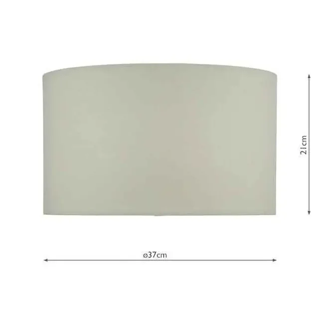 White Linen Drum Shade For ESA4210 Shade Only