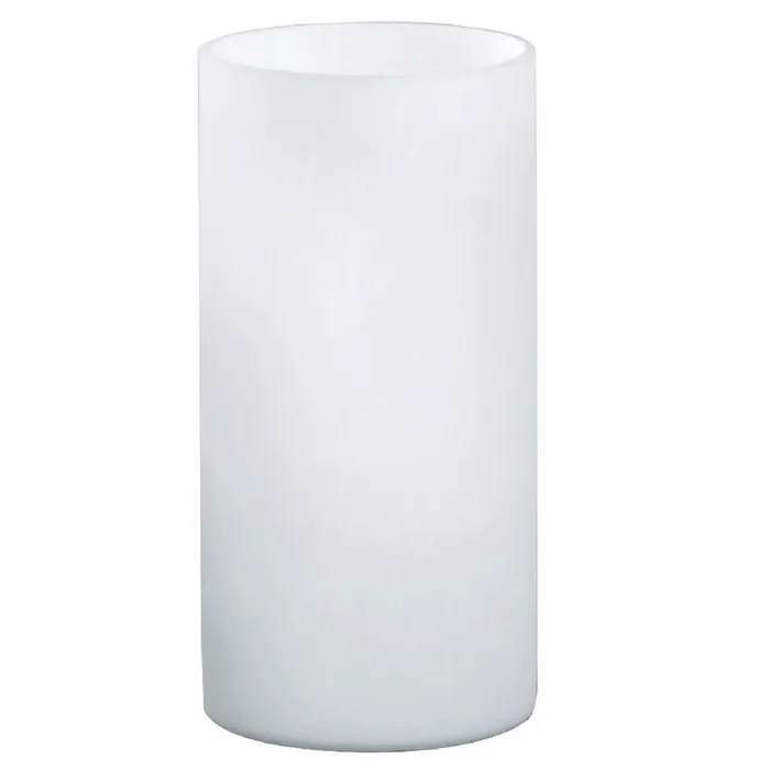 White Opal Glass Vintage Cylindrical Table Desk Lamp 20cm