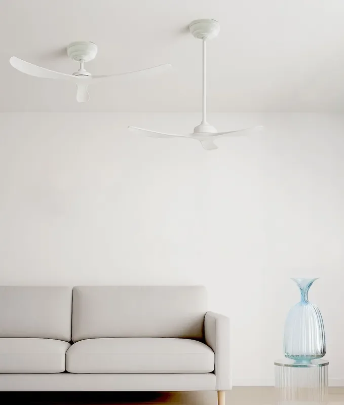 White or Black 3 Blade Ceiling Fan – Diameter 1320mm