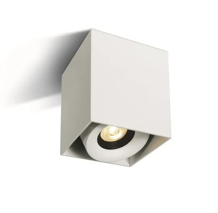 White Surface dimmable cylinder with COB LED.