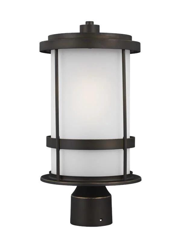 Wilburn Collection – One Light Outdoor Post Lantern | Finish: Antique Bronze – 8290901EN3-71