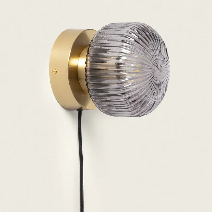 Windsor Metal & Glass Wall Lamp – Ledkia