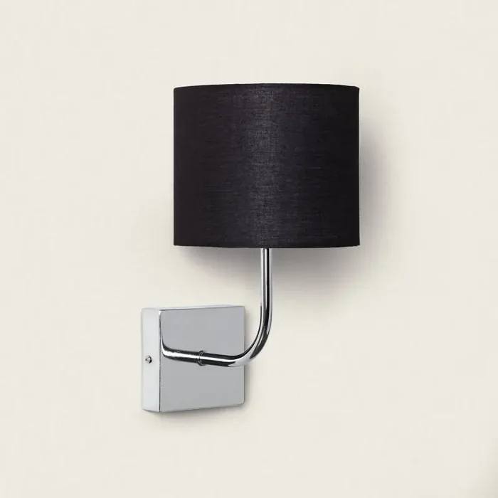 Wollen Metal Wall Lamp in Silver – Ledkia