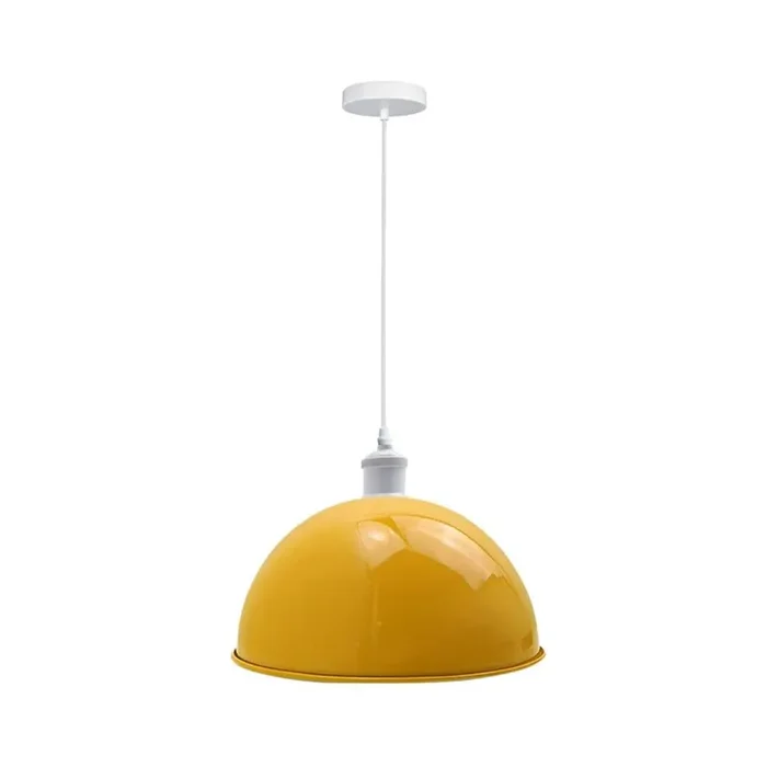 Yellow Dome Pendant Light – Large