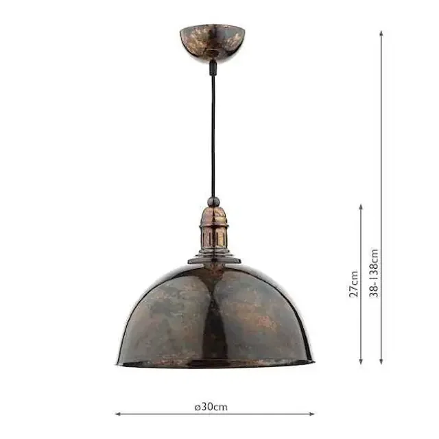 Yoko 1 Light Mottled Bronze Pendant Light