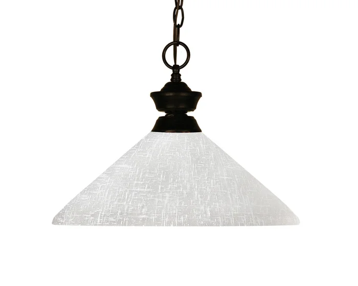 Z-Lite 100701BRZ-AWL14 Challenger One Light Pendant, Bronze