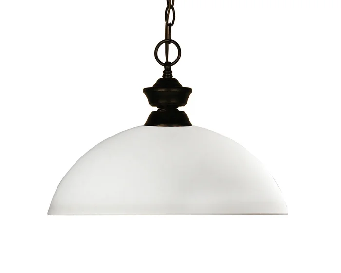 Z-Lite 100701BRZ-DMO14 Chance One Light Pendant, Bronze