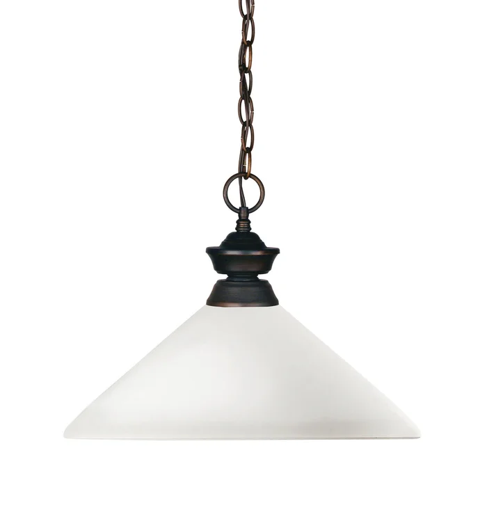 Z-Lite 100701OB-AMO14 Shark One Light Pendant, Olde Bronze