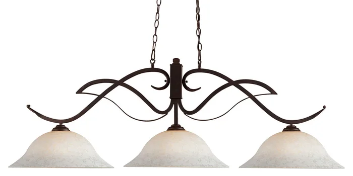 Z-Lite 126BRZ-WM16 Phoenix Three Light Island Pendant, Bronze