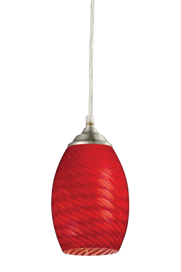 Z-Lite 131R-BN Jazz One Light Mini Pendant, Brushed Nickel