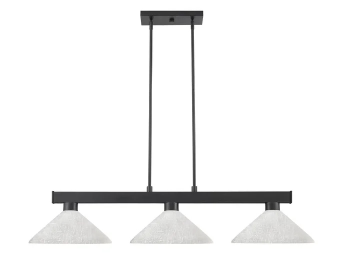 Z-Lite 152MB-AWL14 Cobalt Three Light Island Pendant, Matte Black