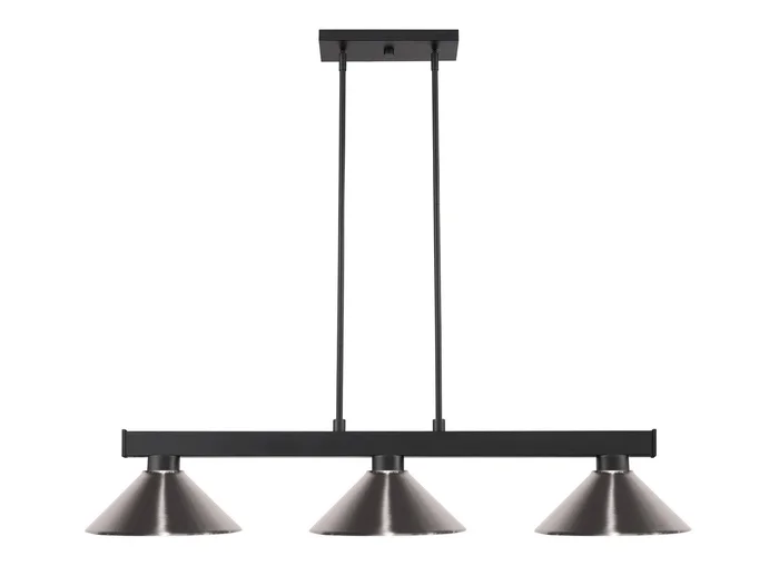 Z-Lite 152MB-MBN Cobalt Three Light Island Pendant, Matte Black