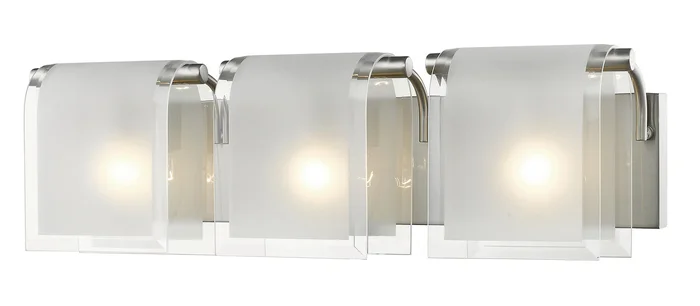 Z-Lite 169-3V-BN Zephyr Three Light Vanity, Brushed Nickel