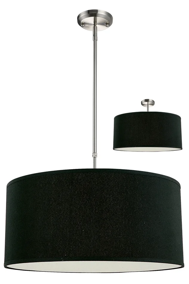 Z-Lite 171-24B-C Albion Three Light Pendant, Brushed Nickel