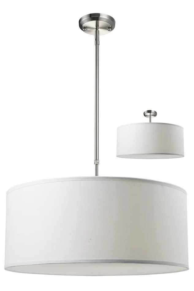 Z-Lite 171-24W-C Albion Three Light Pendant, Brushed Nickel
