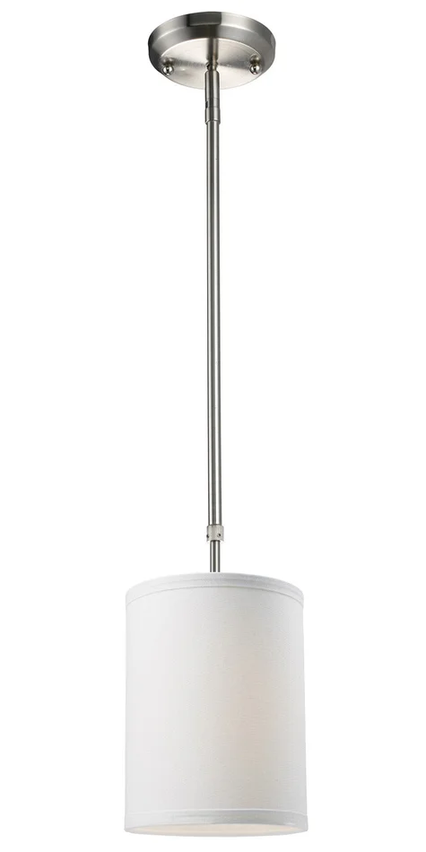 Z-Lite 171-6W Albion One Light Mini Pendant, Brushed Nickel