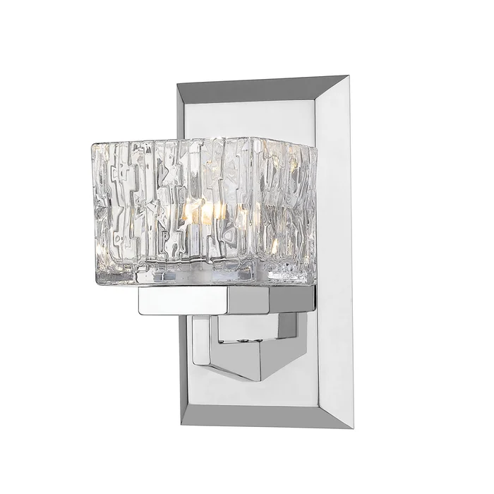 Z-Lite 1927-1S-CH Rubicon One Light Wall Sconce, Chrome