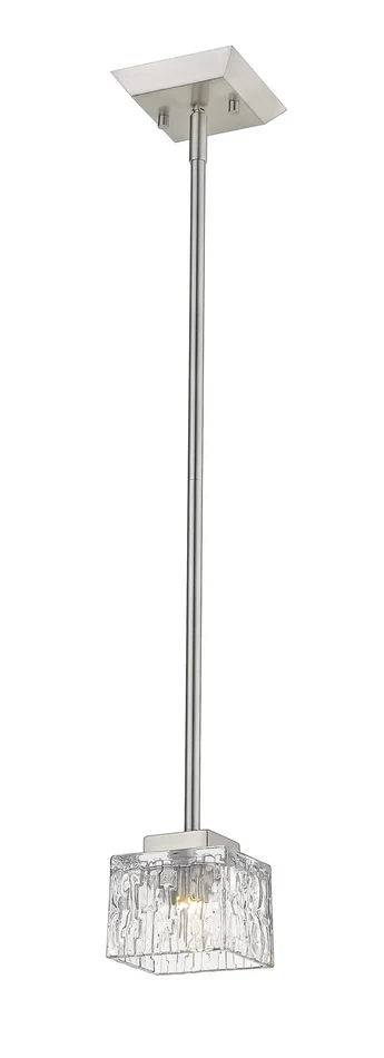 Z-Lite 1927MP-BN Rubicon One Light Mini Pendant, Brushed Nickel