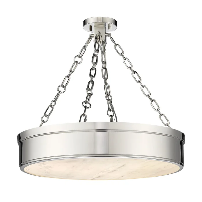 Z-Lite 1944SF22-PN-LED Anders LED Semi Flush Mount, Polished Nickel
